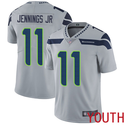 Seattle Seahawks Limited Grey Youth Gary Jennings Jr. Alternate Jersey NFL Football 11 Vapor Untouchable